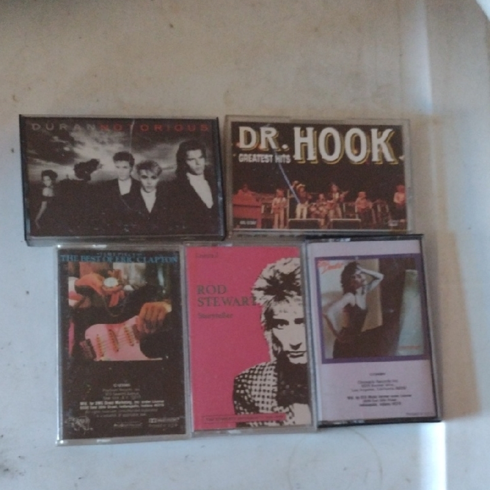 Music Cassette Rock Collection with Various Artists